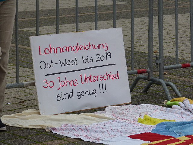 Demonstranten machten Druck
