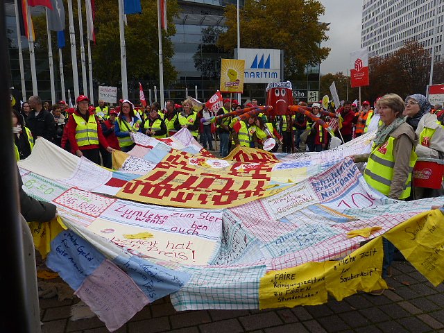 Demonstranten machten Druck