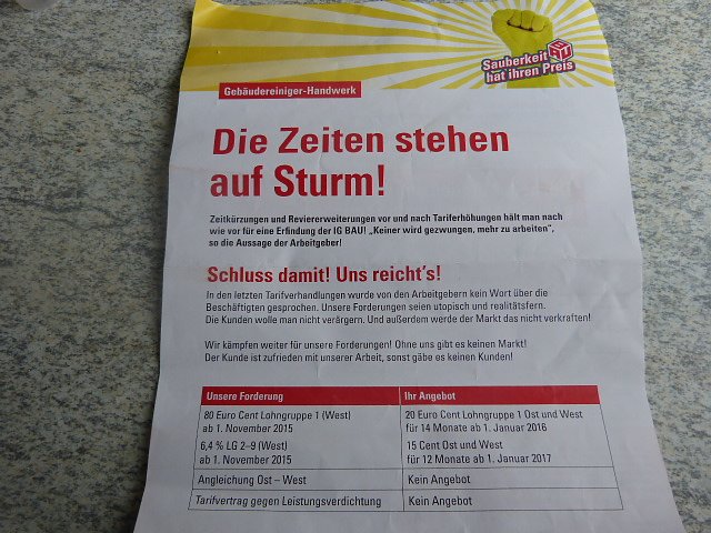 Demonstranten machten Druck