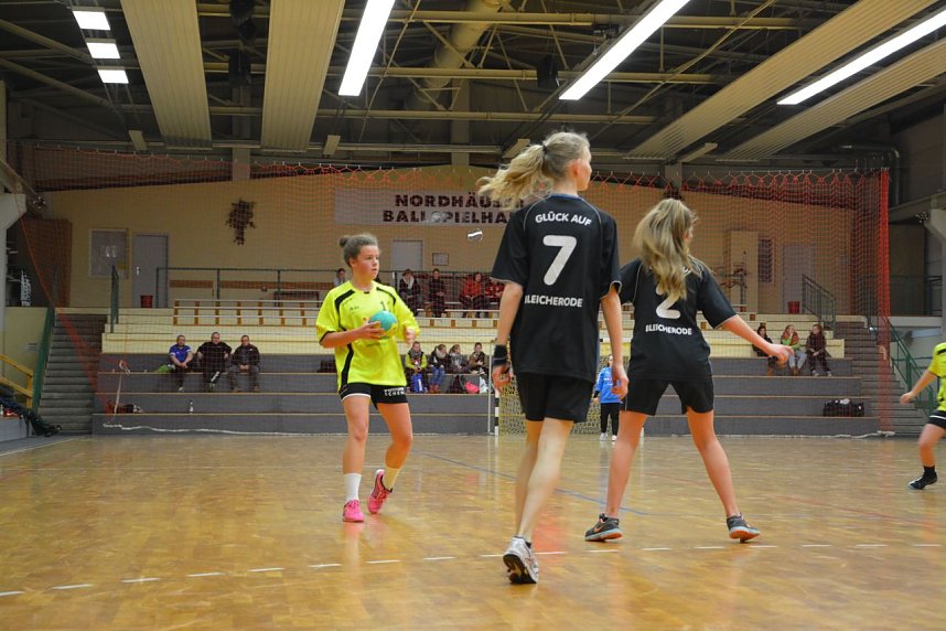 Der NSV Handballnachwuchs trat zum Jahresende gegen Bleicherode an