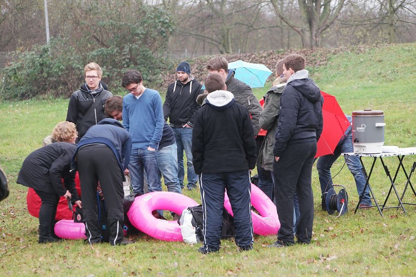 Eisbaden der Hochschule 2015