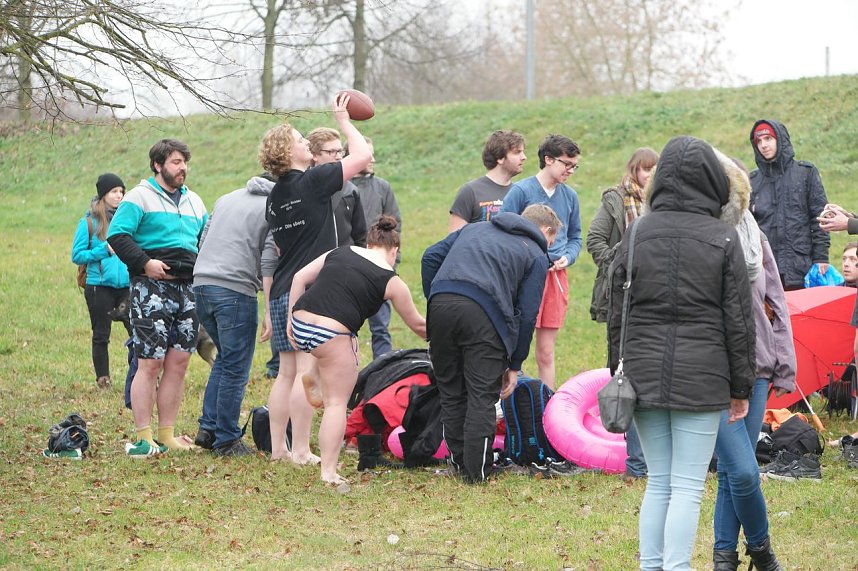 Eisbaden der Hochschule 2015