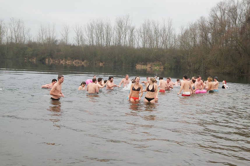 Eisbaden der Hochschule 2015