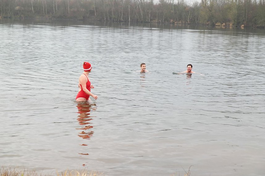 Eisbaden der Hochschule 2015