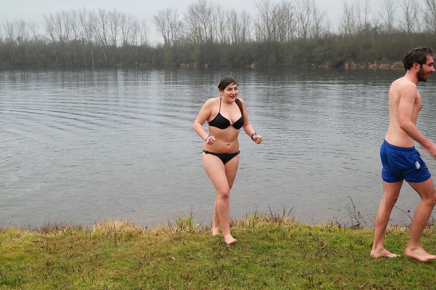 Eisbaden der Hochschule 2015