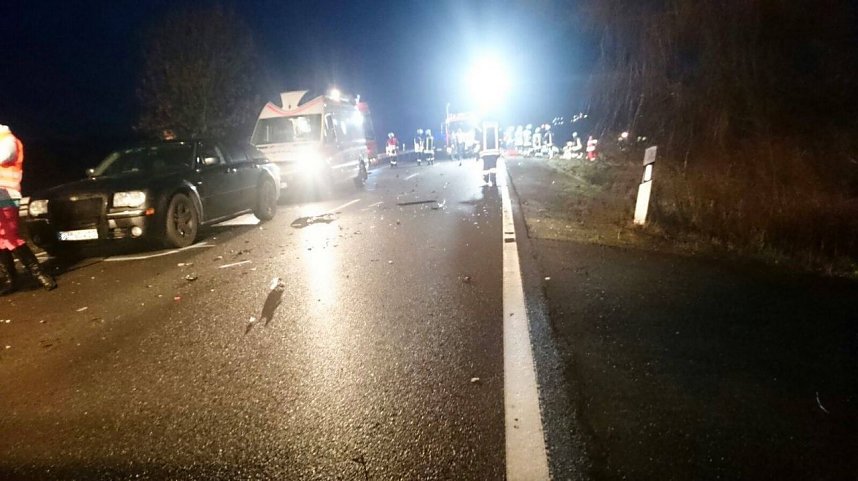 Schwerer Unfall auf der B 243
