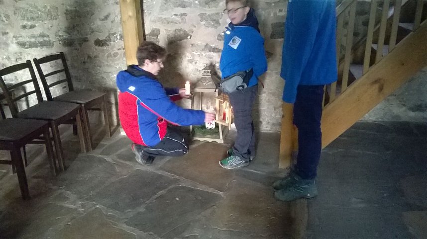 Ellricher Bergwachter im Friedenslichtensatz