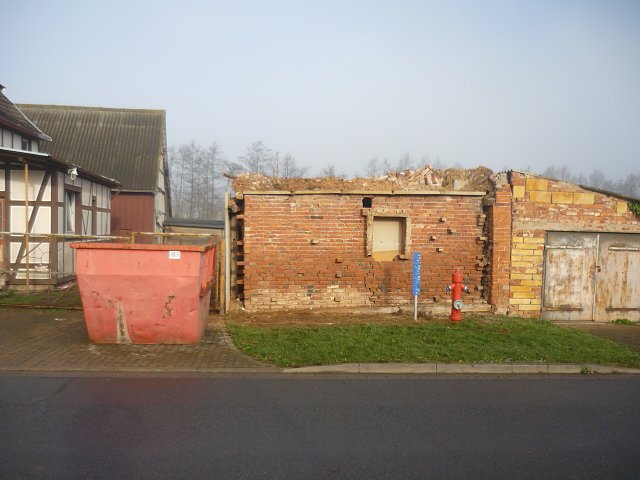 Alte Scheune abgerissen