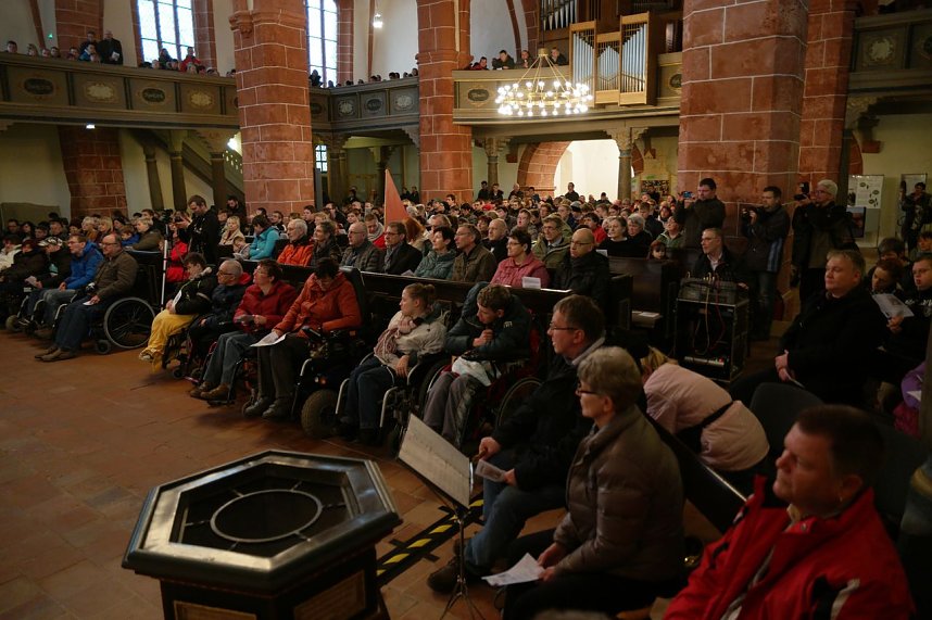 Weihnachtsgottesdienst der Nordth&uuml;ringer Werkst&auml;tten