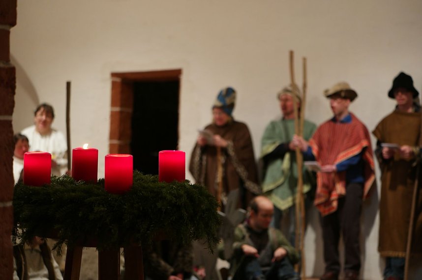 Weihnachtsgottesdienst der Nordth&uuml;ringer Werkst&auml;tten