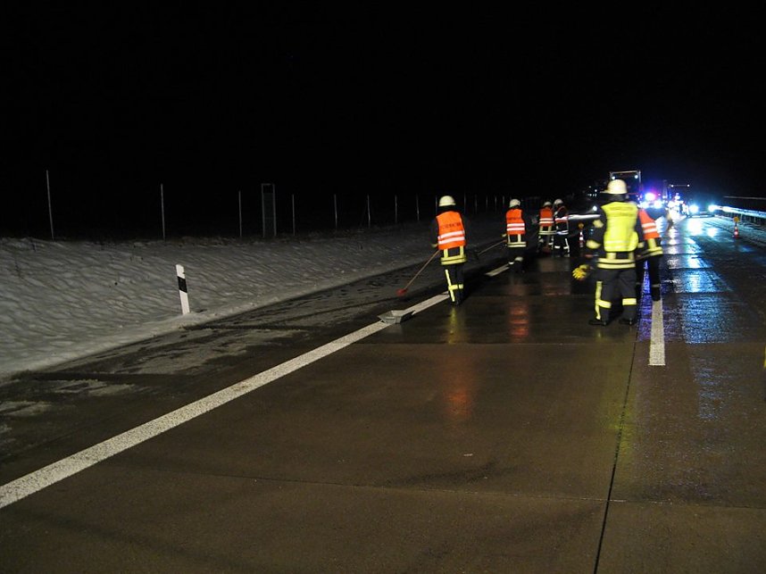 Unfall zwischen Bleicherode und Gro&szlig;wechsungen auf der A38A