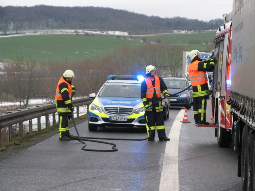 Schwerer Unfall auf der A38
