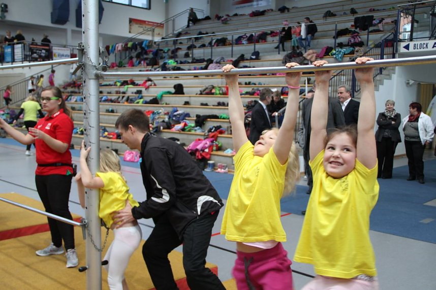 14. Kindergartensporttag in der Wiedigsburghalle