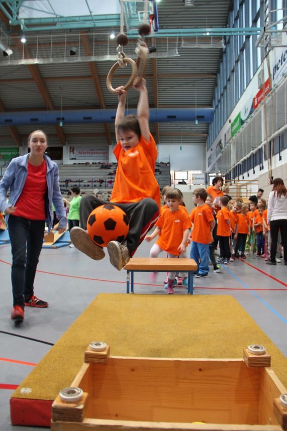 14. Kindergartensporttag in der Wiedigsburghalle
