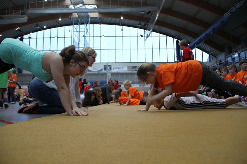 14. Kindergartensporttag in der Wiedigsburghalle