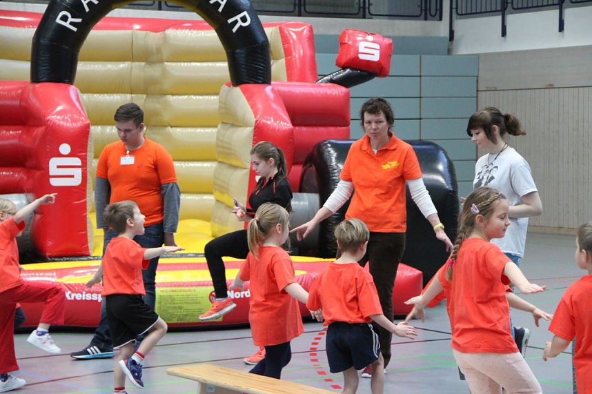 14. Kindergartensporttag in der Wiedigsburghalle