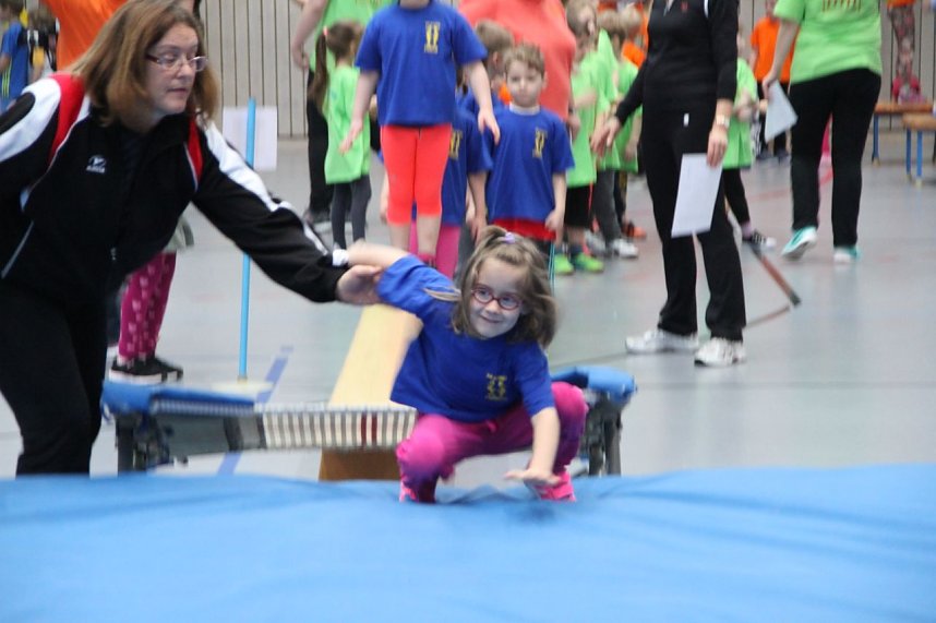 14. Kindergartensporttag in der Wiedigsburghalle