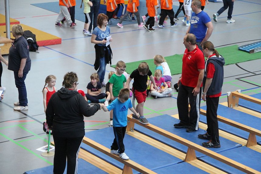 14. Kindergartensporttag in der Wiedigsburghalle