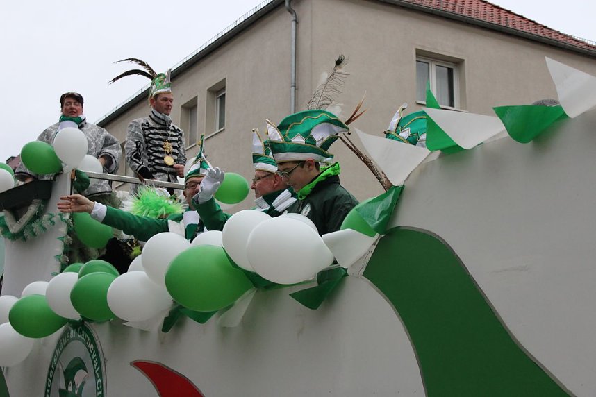 N&auml;rrinnen und Narren trotzen Wetter (1)