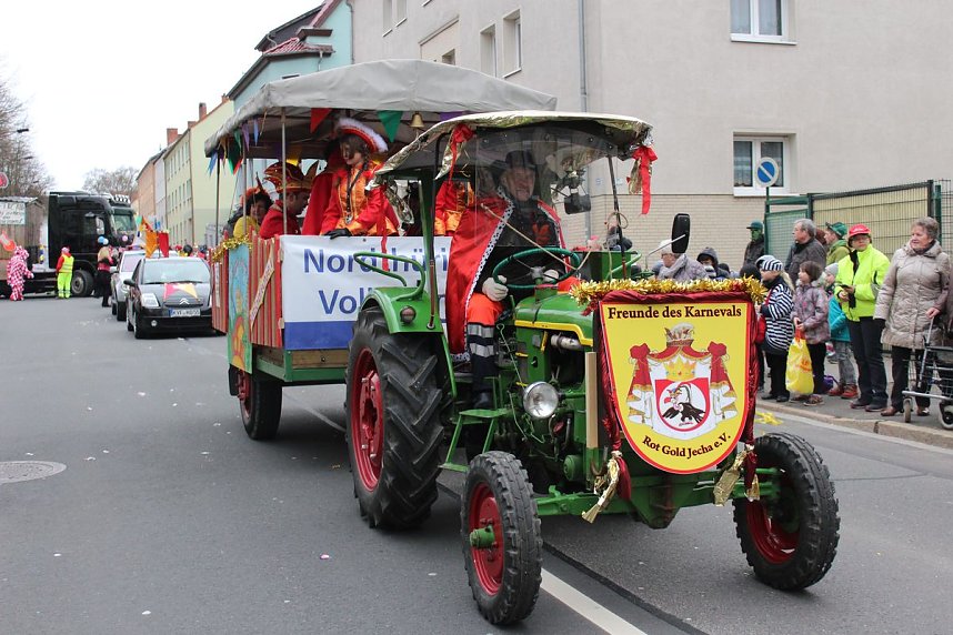 N&auml;rrinnen und Narren trotzen Wetter (1)