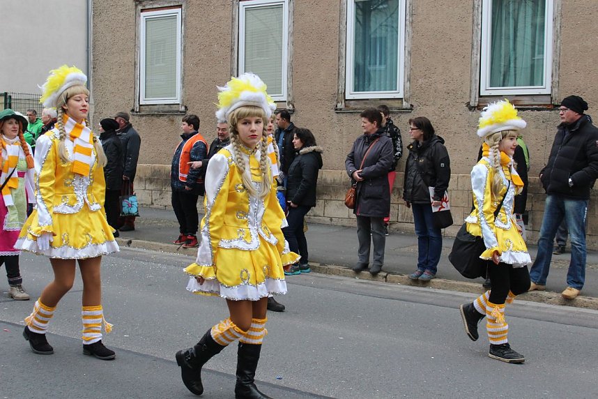 N&auml;rrinnen und Narren trotzen Wetter (1)
