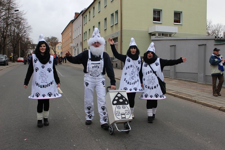 N&auml;rrinnen und Narren trotzen Wetter (2)