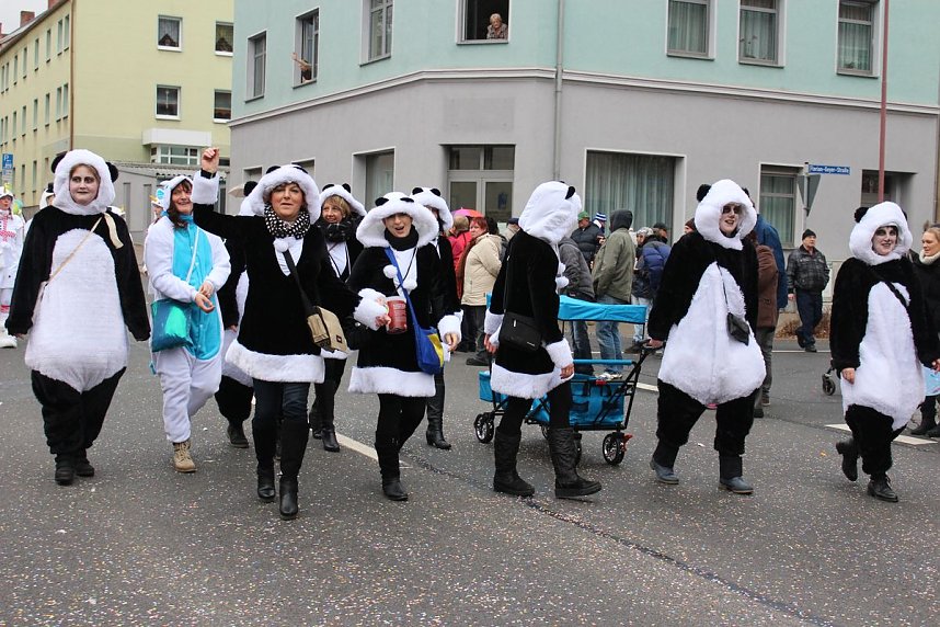 N&auml;rrinnen und Narren trotzen Wetter (2)
