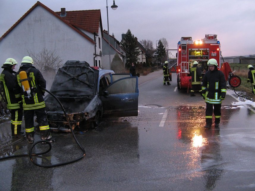 Auto brannte aus