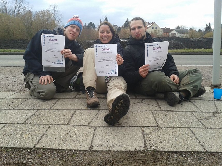 100 Kilometer gewandert