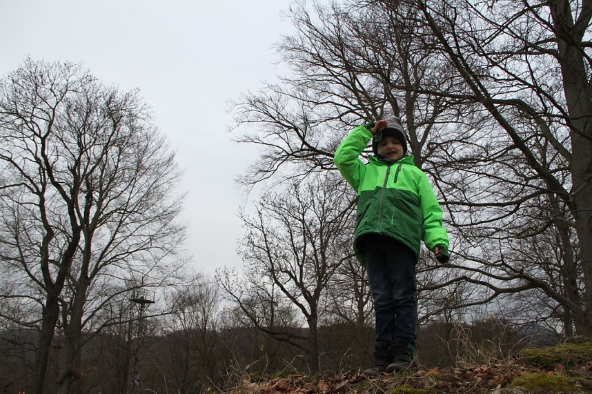 Voller Arbeitseinsatz &uuml;ber Ilfeld - gut 40 Personen waren heute auf dem Burgberg &uuml;ber der Stadt aktiv