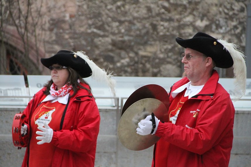 Der Fanfarenzug der Ruhrlandb&uuml;hne Bochum 1959 wird heute bei den Bundesliga Boxern f&uuml;r Stimmung sorgen