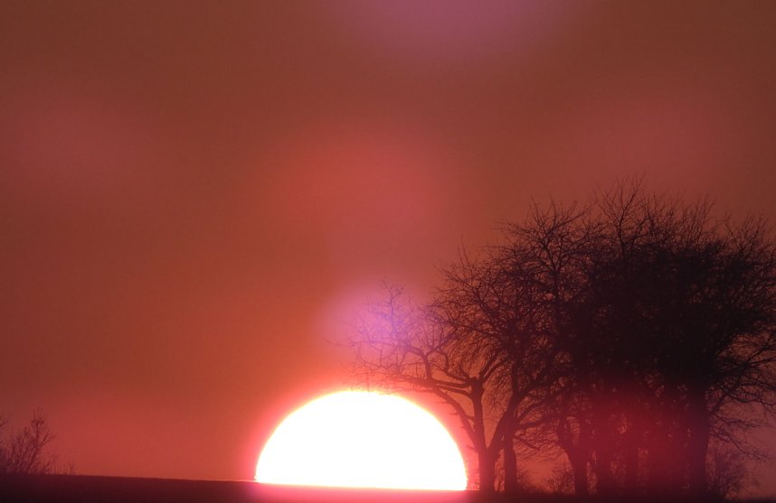 Sonnenuntergang am Donnerstag