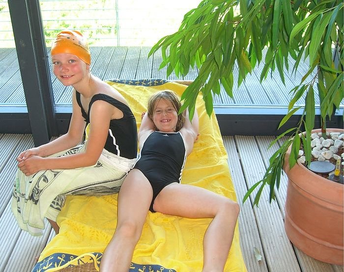 Um die Wette geschwommen