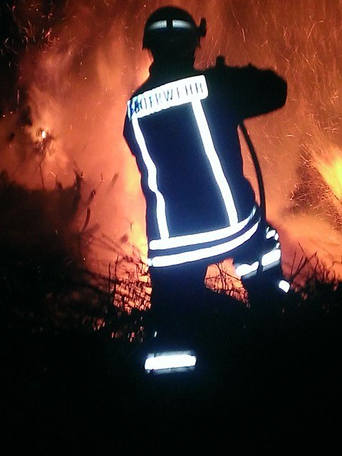 Vorzeitiges Osterfeuer