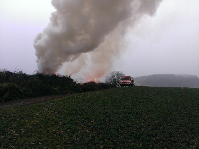 Vorzeitiges Osterfeuer