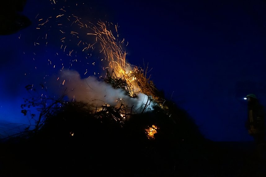 Osterfeuer in Osterode