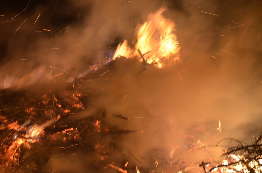 Osterfeuer in Buchholz