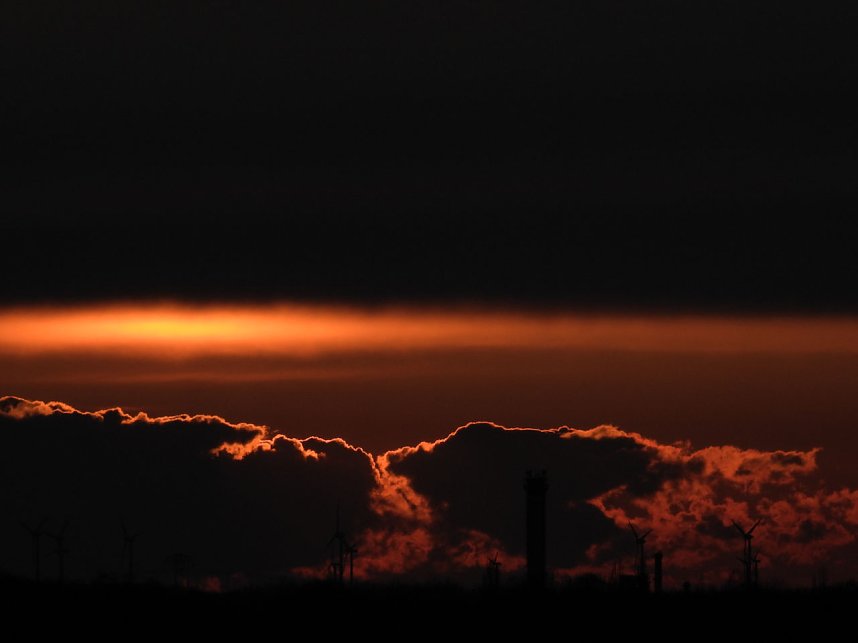 Sonnenuntergang am Goitzschesee