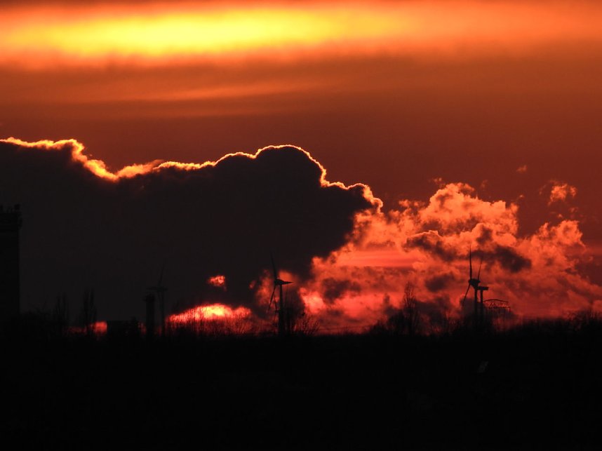 Sonnenuntergang am Goitzschesee