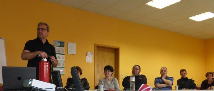 Brandschutz&uuml;bung im BBZ Nordhausen