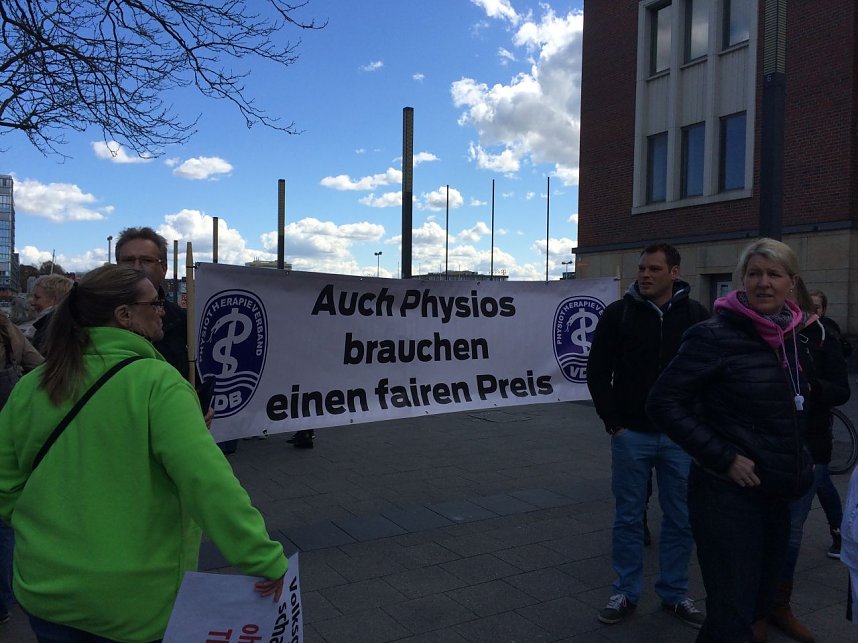 In Kiel demonstriert