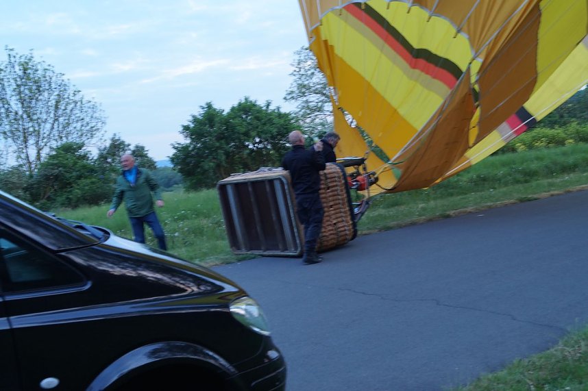 Hei&szlig;luftballon &uuml;ber Nordhausen
