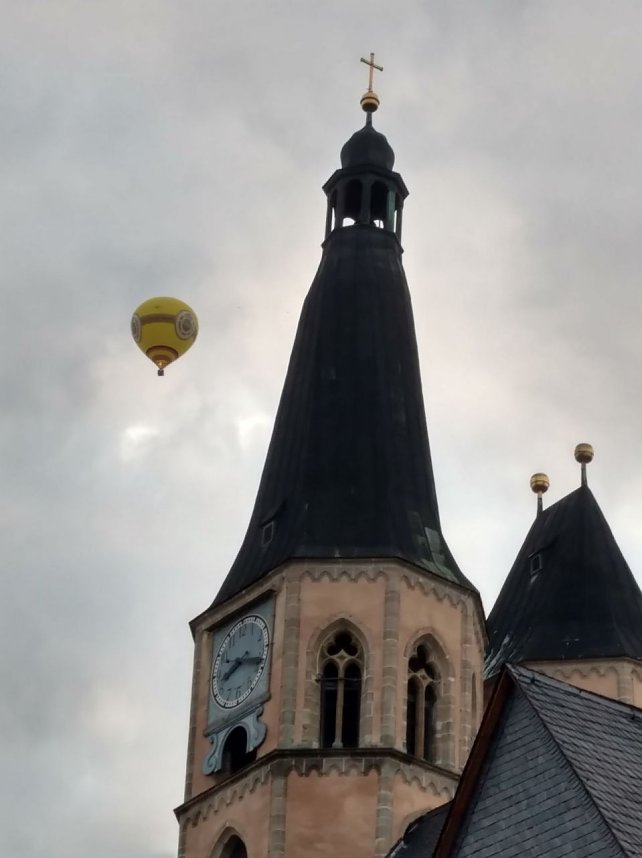 Hei&szlig;luftballon &uuml;ber Nordhausen