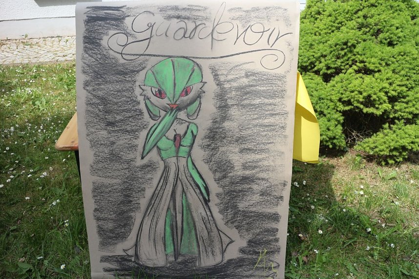 Actionpainting an der Jugendkunstschule