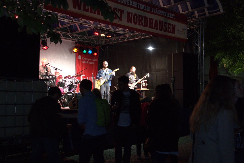 Viertes Nordh&auml;user Weinfest - der Samstagabend