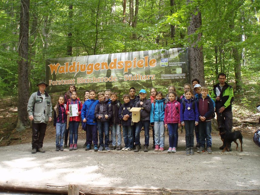 Waldjugendspiele: Die 4a der KKS war dabei