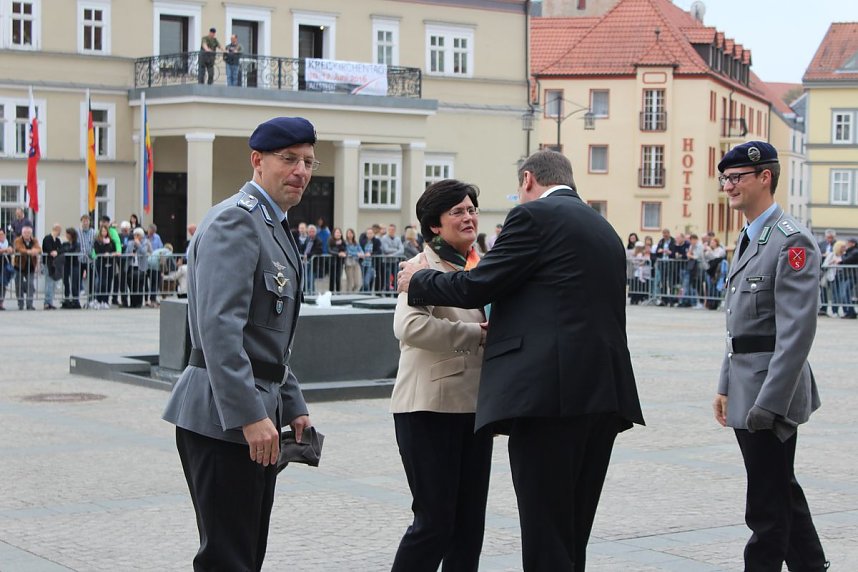 Vereidigung auf dem Marktplatz