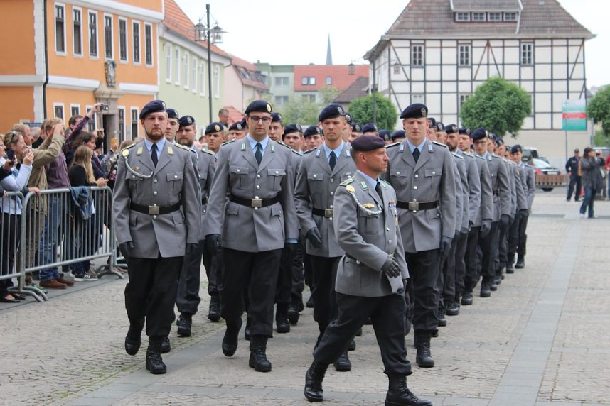 Vereidigung auf dem Marktplatz
