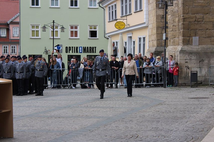 Vereidigung auf dem Marktplatz