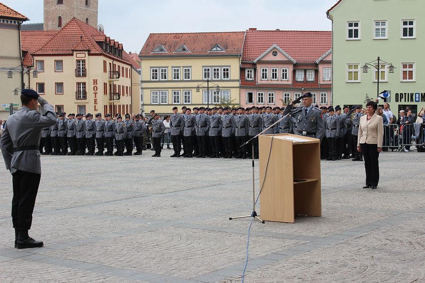 Vereidigung auf dem Marktplatz